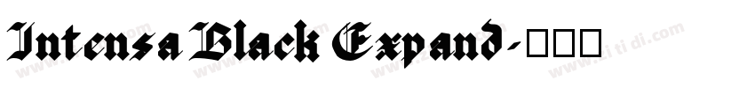 Intensa Black Expand字体转换 Intensa Black Expand字体转换